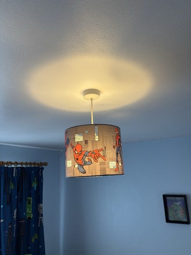 Dunelm spider man lightshade - spider-man,