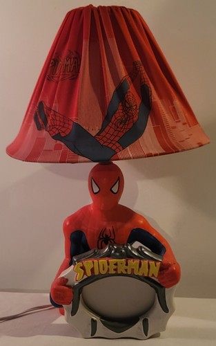 Spider man lamp hand made - lamp, and