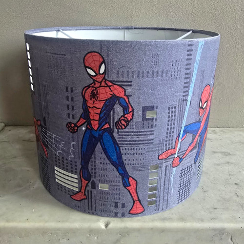Spider man drum - drum, lampshade