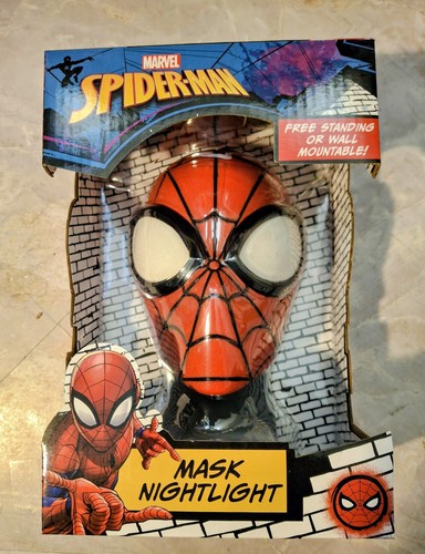 Spider man mask - night, light