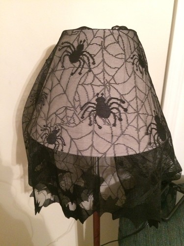 Halloween lamp shade scarf - shade,