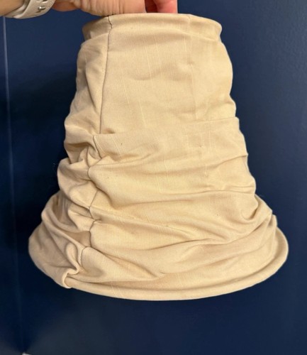 Beige linen fabric - fabric, lamp